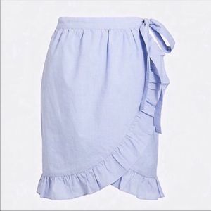 J Crew chambray Wrap Skirt